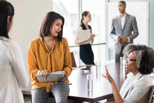 istock At break time, diverse women continue conversation 1162792734