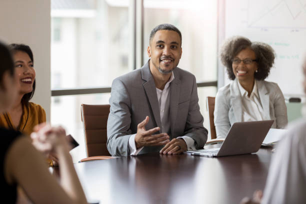istock A lighthearted moment in an otherwise serious meeting 1162792741