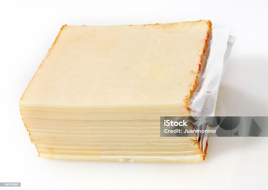 スライス la primavera チーズ - マンステールチーズのロイヤリティフリーストックフォト