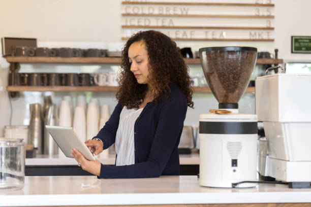 istock Confident female coffee shop owner 1162793108
