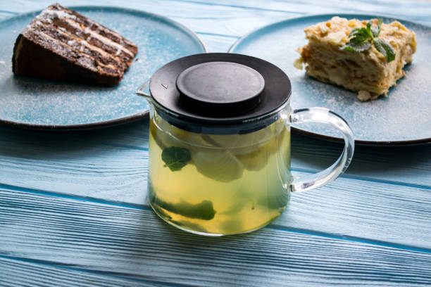 istock The natural tea and cakes on a table. 1162794058