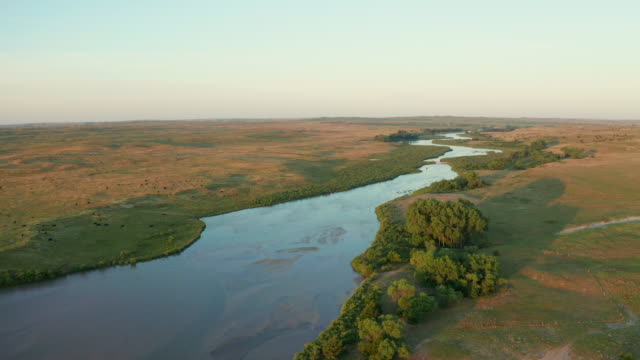 Dismal River meandering through Nebraska Sandhills