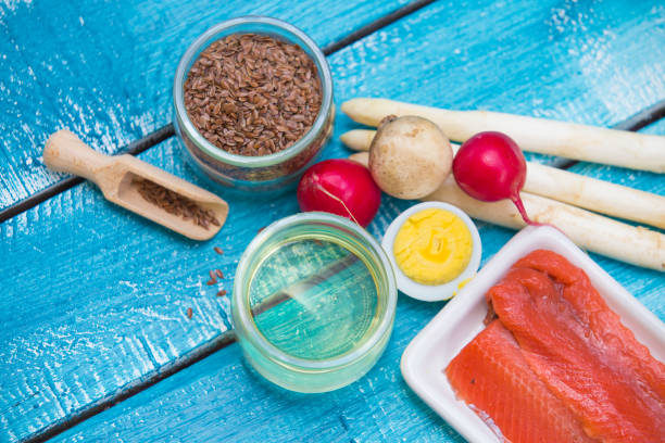 istock Keto diet low carb food on blue background 1162798724
