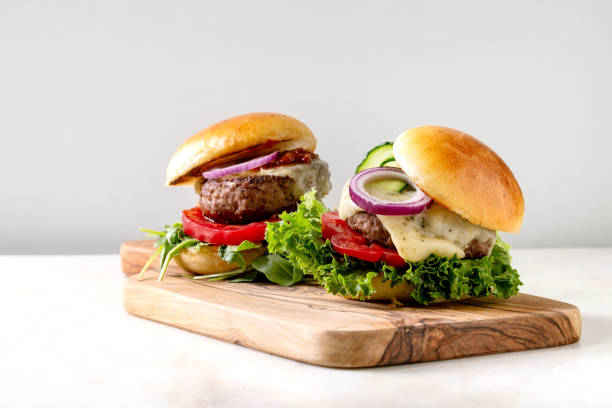 istock Homemade hamburgers with beef 1162801642