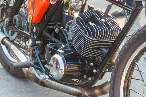 istock Close-up of the motorcycle engine block 1162801867