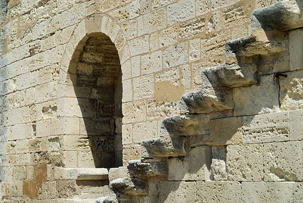 istock Aigues-Mortes (Languedoc-Roussillon, France): staircase on the walls 116280343