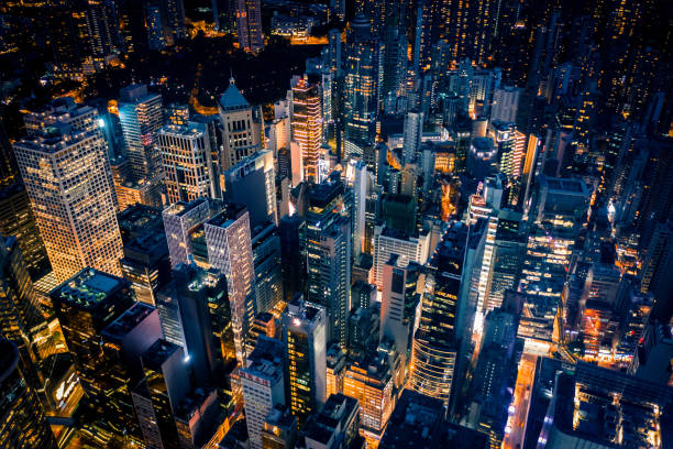 istock View of the Hong Kong at night 1162805113