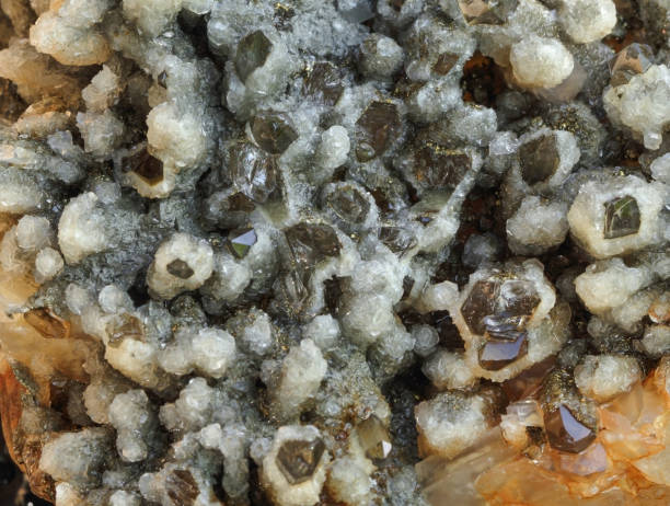 istock Beautifu raw natural mineral quartz, calcite 1162806217