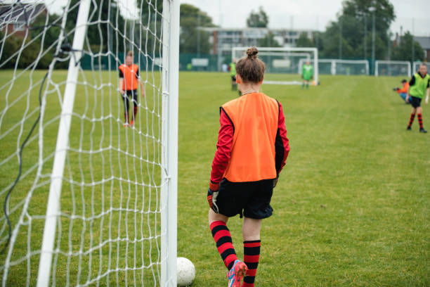 istock Teenager Standing in Goal 1162806430