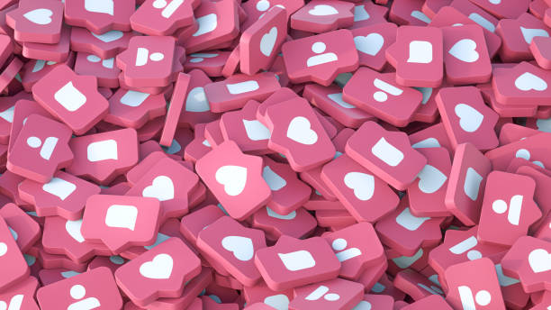 istock Social media notification icon. Follow, comment, like icon. 1162811905
