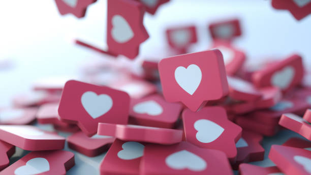 istock Social media notification icon. Follow, comment, like icon. 1162812154