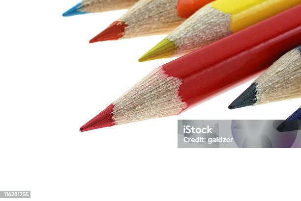 Ołówków - zdjęcia stockowe i więcej obrazów Artysta - Artysta, Białe tło, Biały