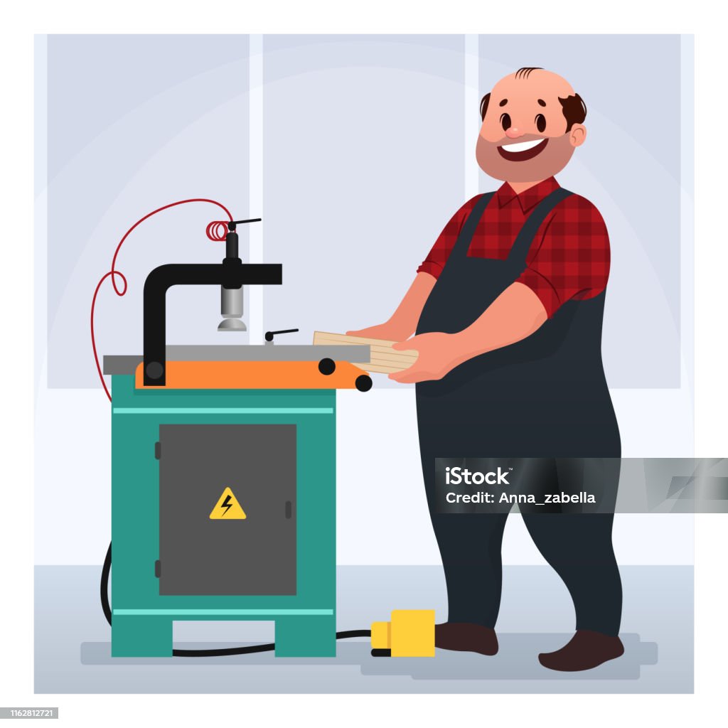 Factory Worker Cartoon Vector Illustration Stock Illustration - Download  Image Now - Adult, Automated, Blue-collar Worker - iStock