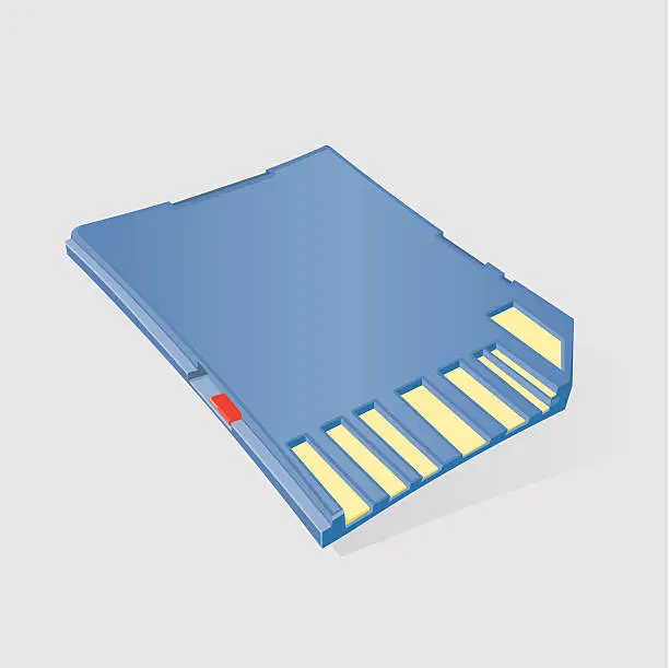 Vector illustration of SD Card