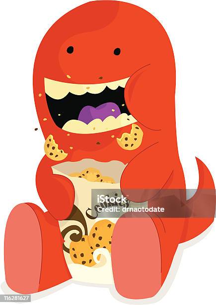 Cookies Minimonstro - Arte vetorial de stock e mais imagens de Monstro - Monstro, Bolacha, Comer