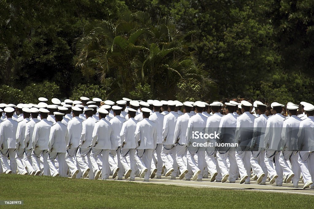 네이비 cadets 마칭 - 로열티 프리 해군 스톡 사진