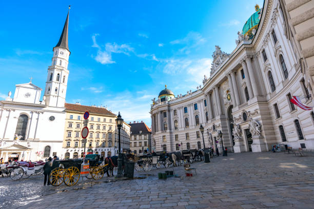 Vienna. Austria September 2018. Church of St. Michael on St. Michael's square.