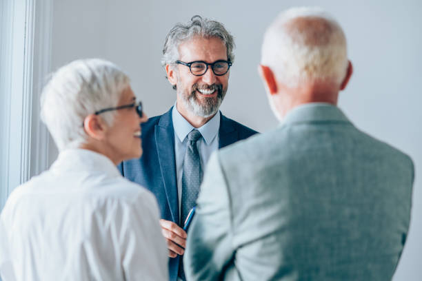 istock Happy business team in meeting 1162825064