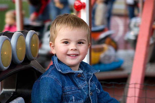 istock Cute toddler boy in the luna park 116282518
