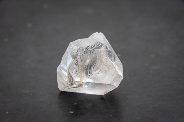 Dob rough diamond formed by volcanic heat and pressure inside earth stock photo