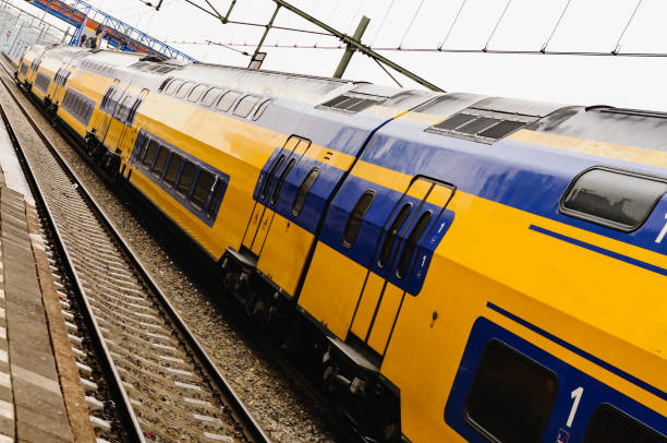 istock Two story train in The Netherlands 1162833912