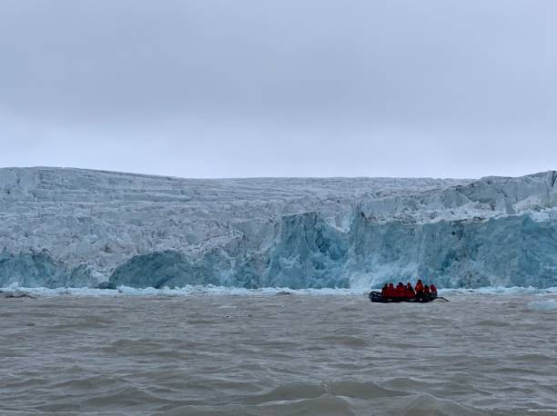 istock Lillienhookfjorden glacier in Svalbard 1162842896