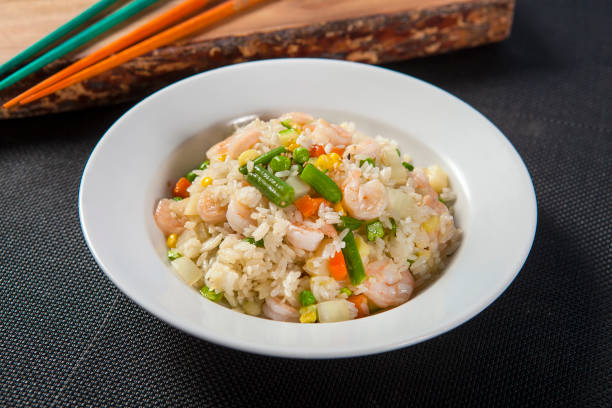 Shrimp Fried Rice Shrimp Fried Rice fried rice stock pictures, royalty-free photos & images