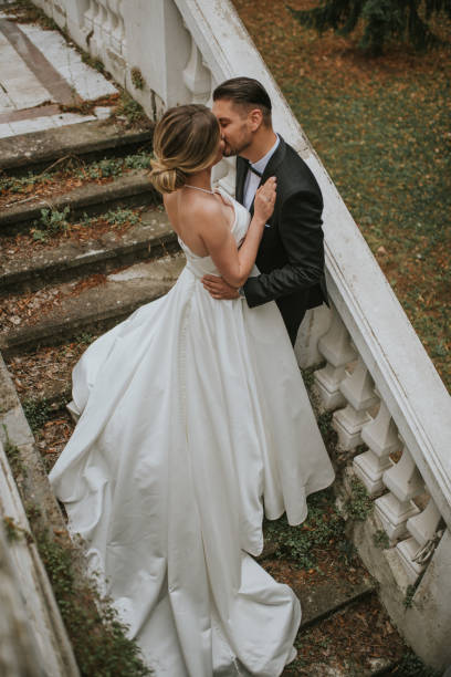 istock Newlywed couple in love 1162850371