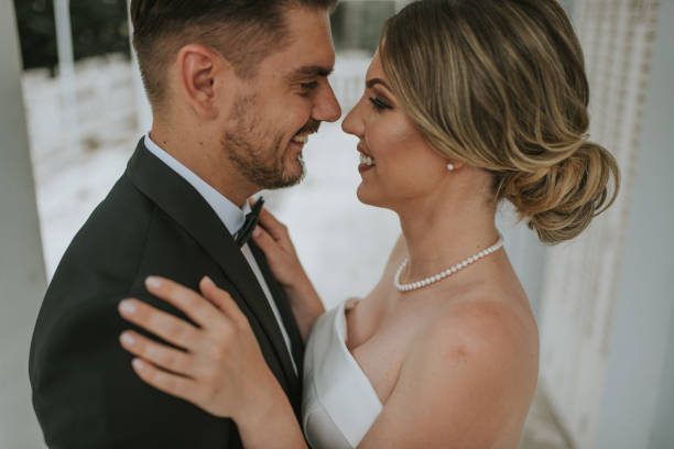 istock Newlywed couple in love 1162850549