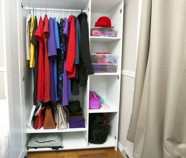 istock Wardrobe with Women's Clothing 1162853185