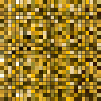 Gold square sparkle texture. Seamless pattern with golden glitter, glowing spots wallpaper. vector