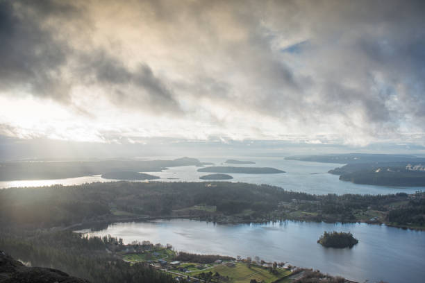 istock Lake Campbell and Skagit Bay from Mount Erie 1162857657