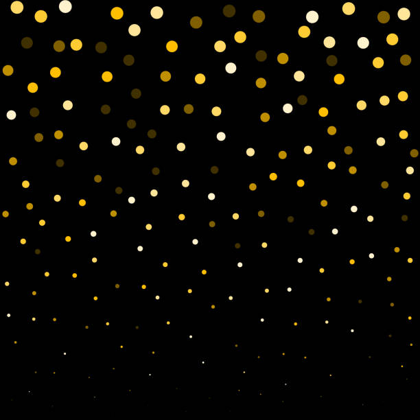 istock Round glitter luxury golden on black background. Gold glitter circle, round and diamond particles. Template with glitter for logo, greetind card, certificate, gift voucher and covers. 1162866347