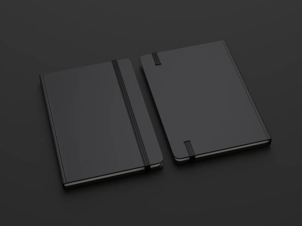 istock Blank Notebook with Elastic Band Closure for branding and mock up, 3d render illustration. 1162884019