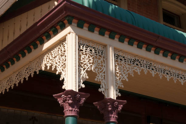 Old balcony with ironwork located on one of the facades of the church of Nuestra Seora de la Asuncin in Moratalla, Murcia, Spain