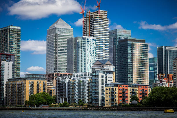 istock Modern London Business District viewed from River Thames 1162899650