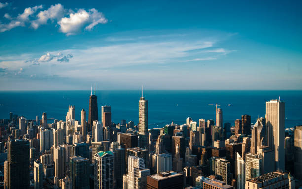 istock Aerial view of Chicago cityscape 1162899700