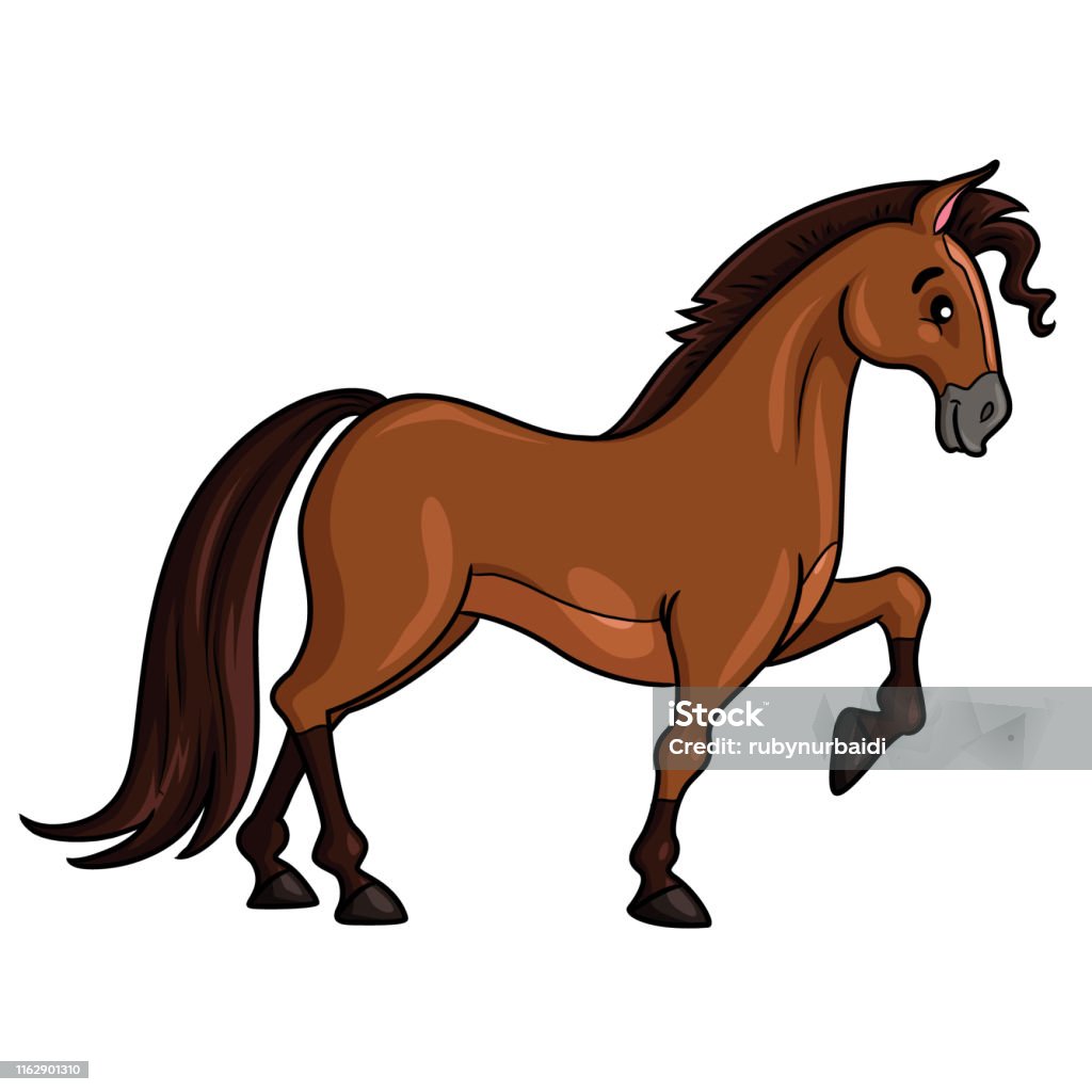 Horse Cartoon Style Stock Illustration - Download Image Now - Horse, Mouth,  Animal - iStock