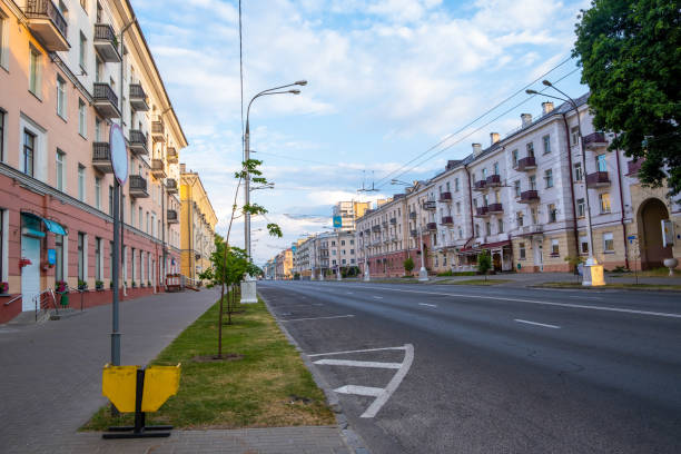 istock Lenin Avenue in Gomel, Belarus 1162904700