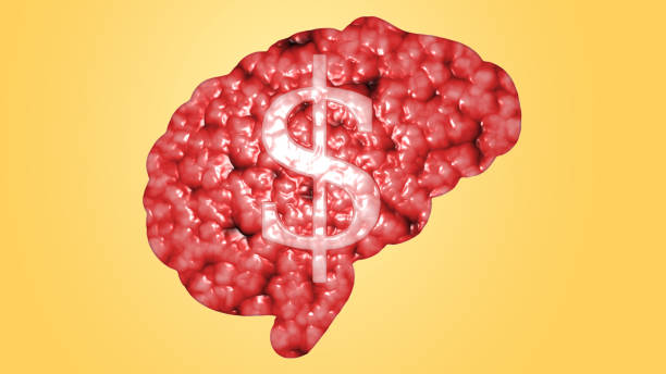 istock simulated realistic brain cell membrane with currency sign symbol for concept design idea thinking about money only 1162907592