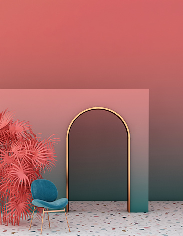 Geometric Concept Design Interior Design For Geometric Concept Design 3d Illustration 3d ...