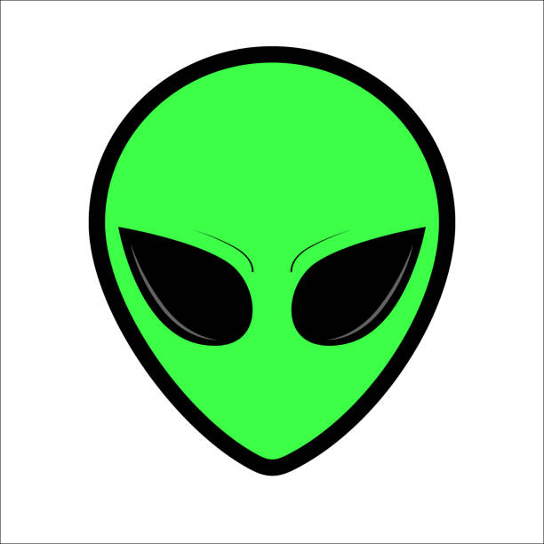 ilustrações de stock, clip art, desenhos animados e ícones de web - alien monster green futuristic