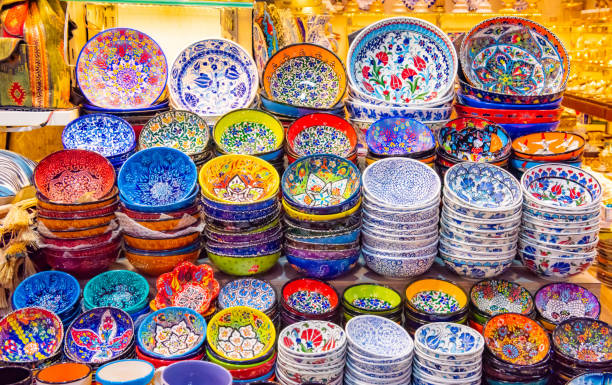 istock Multicolored authentic lamps Grand Bazaar in Istanbul 1162911296