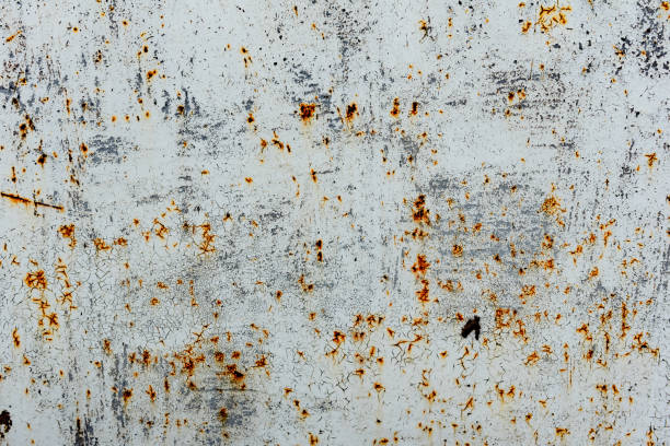 istock Texture, metal, wall, it can be used as a background. Metal texture with scratches and cracks 1162913758