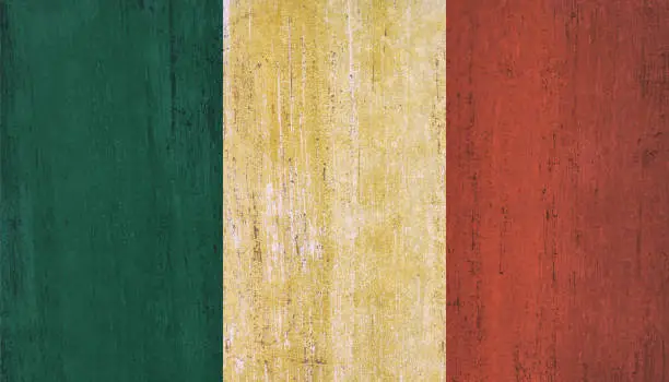 Photo of Mexico flag background in vintage style