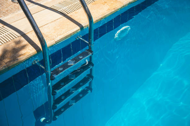 istock Swimming Pool stairs for a Private Chalet 1162915098