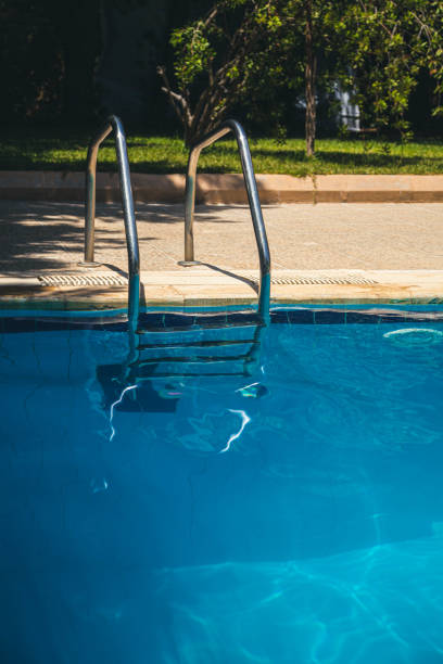 istock Swimming Pool stairs for a Private Chalet 1162915111