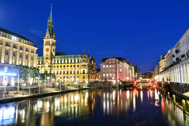 istock Hamburg City Hall across Alster river 1162920689