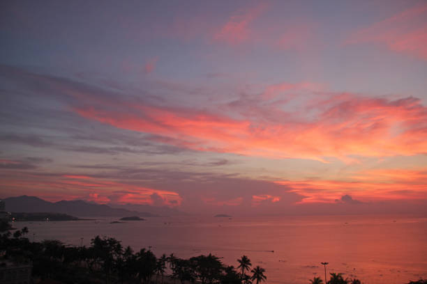 istock Beautiful landscape with sunrise scene on the beach 1162925240
