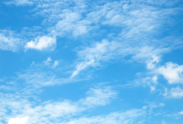 istock Air clouds in the blue sky 1162931563